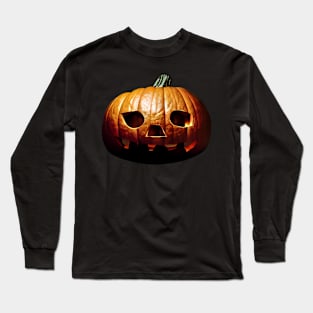 Scary Halloween Pumpkin Art Long Sleeve T-Shirt